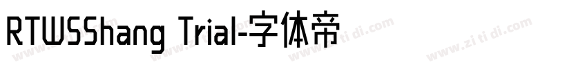 RTWSShang Trial字体转换
